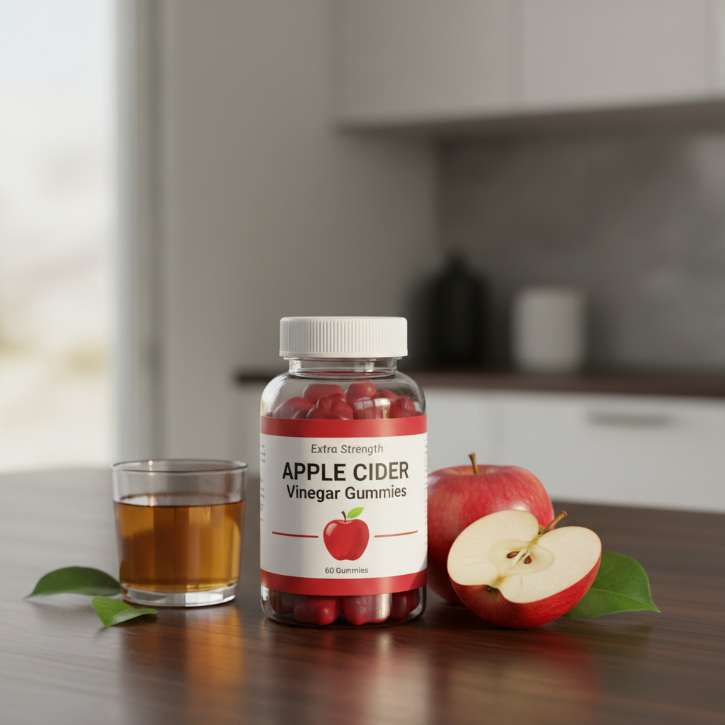 Apple Cider Vinegar Gummies lifestyle kitchen morning routine