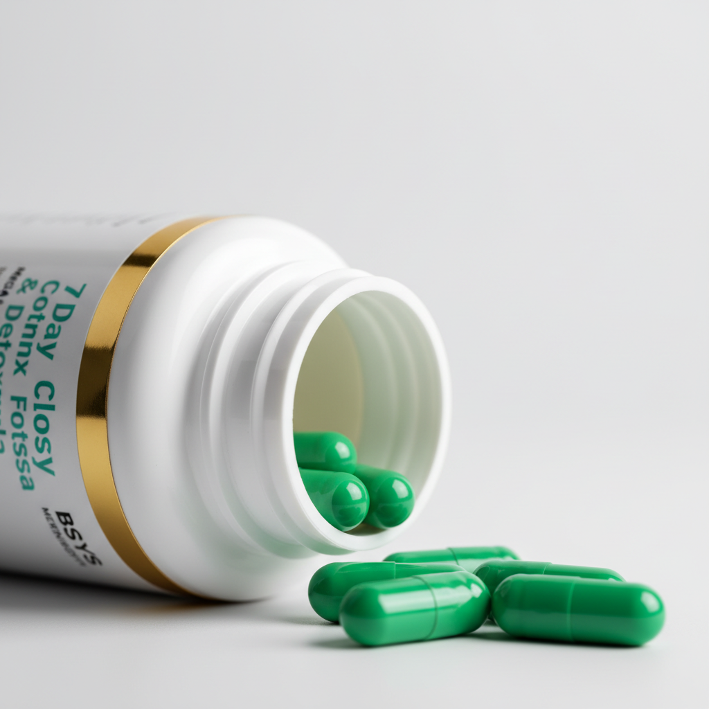 BSYS 7-Day Colon Cleanse close-up premium packaging detail