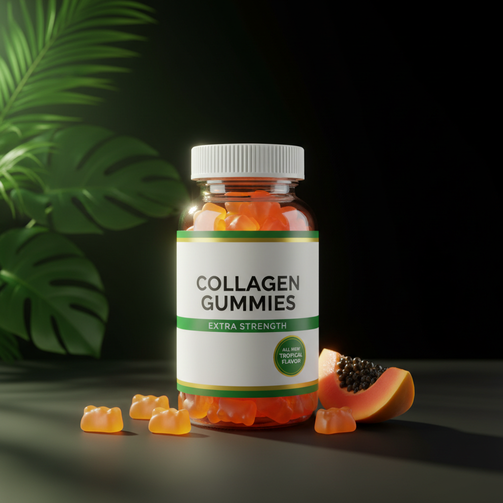 Extra Strength Collagen Gummies premium brand editorial shot