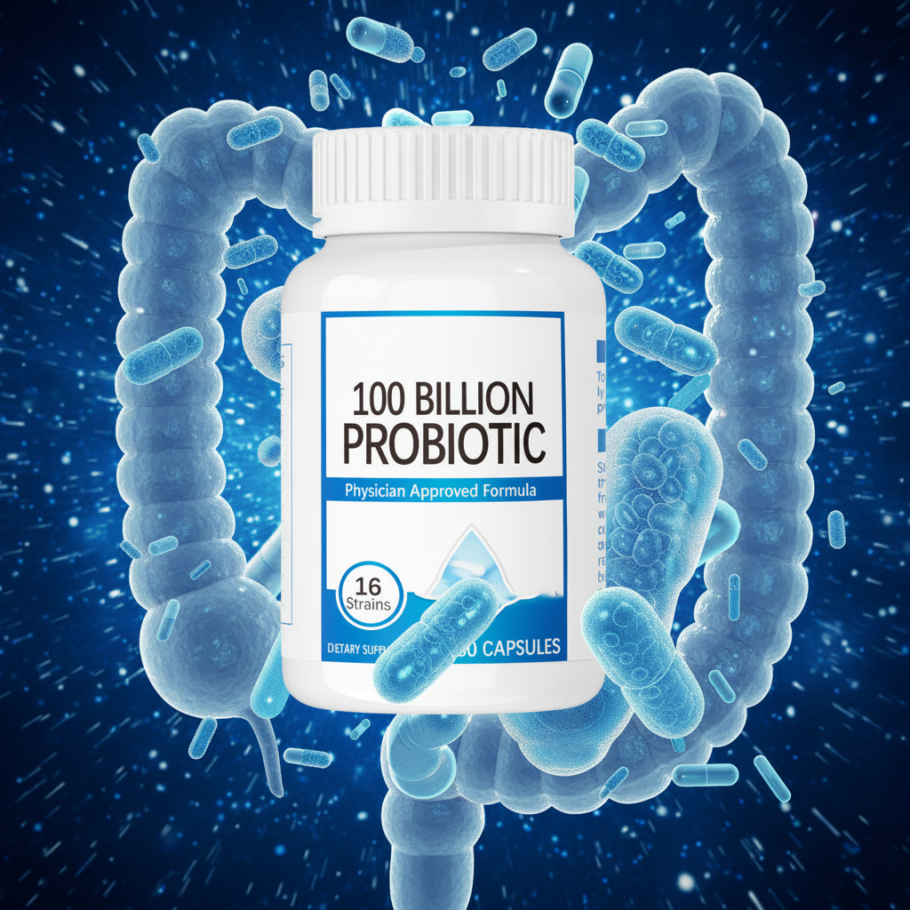 Premium Probiotic Supplement — 60 Billion CFU for Gut Health & Immunity | 60g