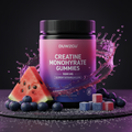 DUWZGU Creatine Gummies with blueberries watermelon and water splash
