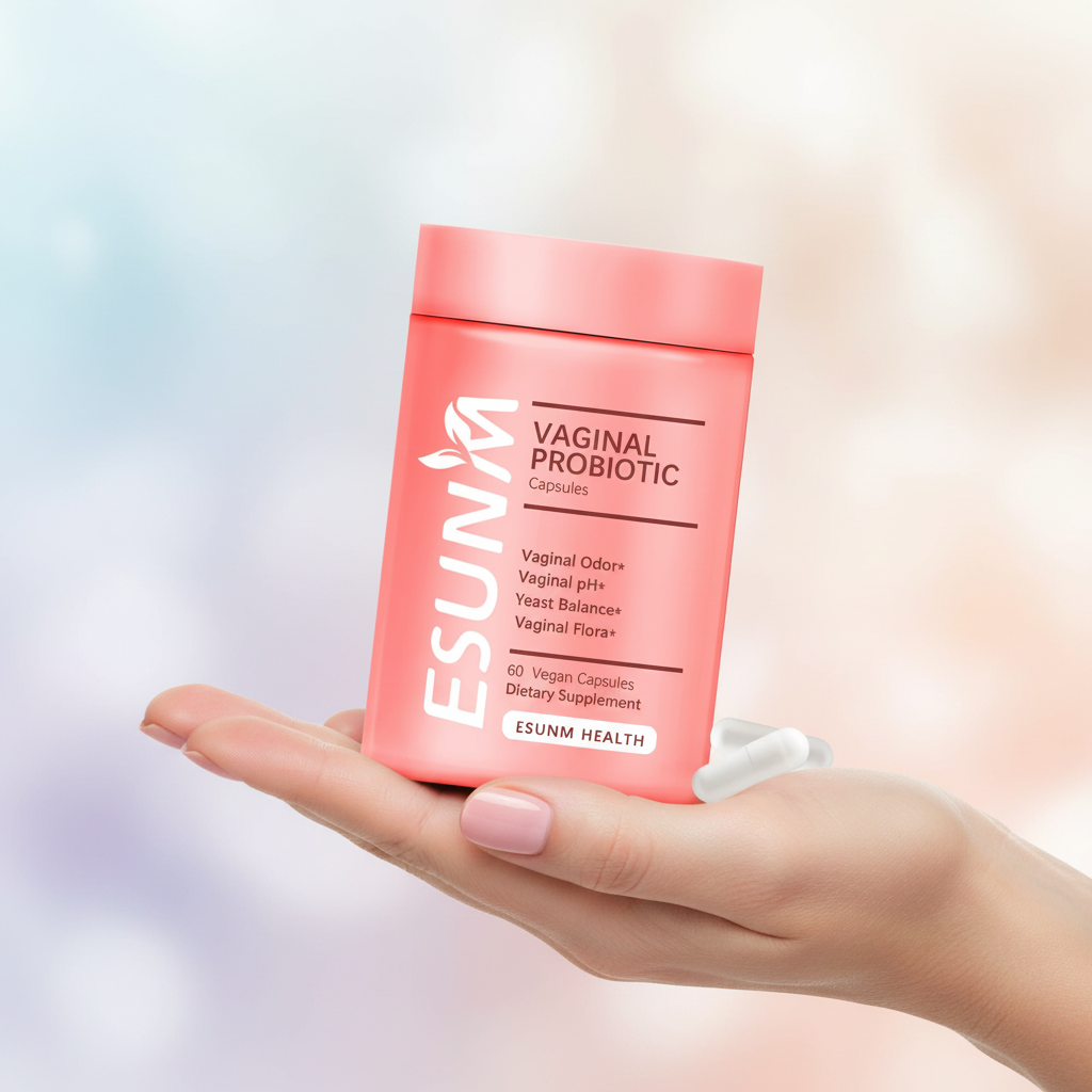 ESUNM Vaginal Probiotic lifestyle hand hold