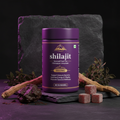Shilajit Gummies with raw shilajit resin and Himalayan herbs