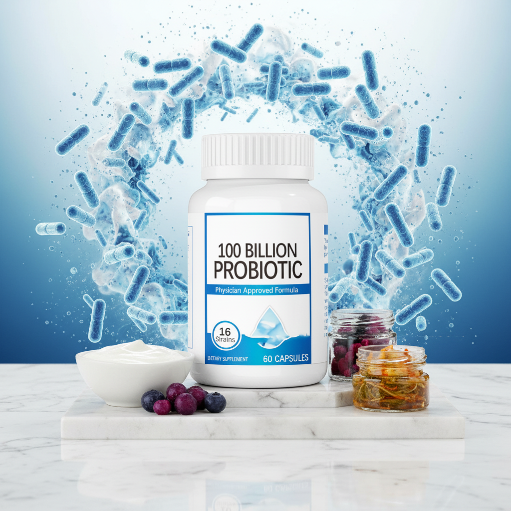 Premium Probiotic Supplement — 60 Billion CFU for Gut Health & Immunity | 60g