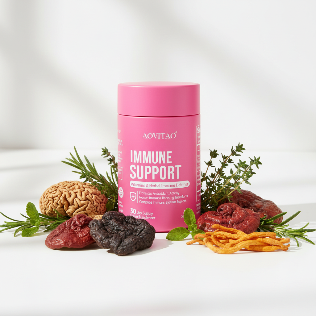 AOVITAO Immune Support with mushrooms and herbs