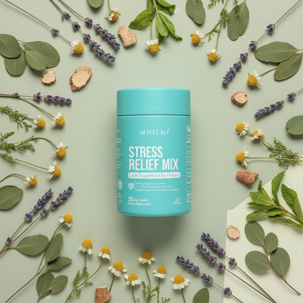 Ashwagandha For Women Supplement With L-Theanine Magnesium, Stress Relief, Focus And Relaxation Support Anxiery Pill
